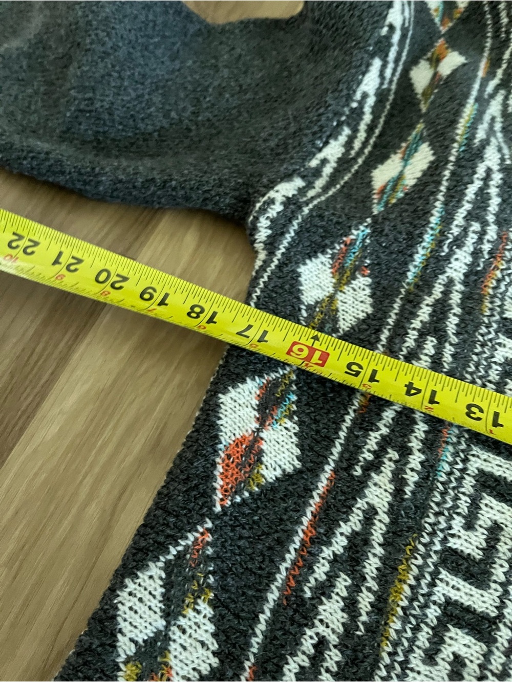 Anthropologie Northern Angel Cardigan Sweater Womens M Aztec Boho Long Duster - Picture 5 of 7